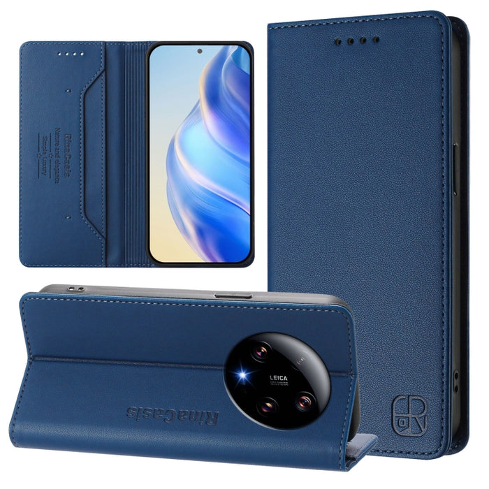 Estuche para teléfono de cuero con doble pliegue y succión magnética y RFID RC01, For Xiaomi 13 Lite 5G / Civi 2, For Xiaomi 13 Pro 5G, For Xiaomi 13 5G, For Xiaomi 12S Ultra, For Xiaomi 12 Pro / 12S Pro, For Xiaomi 12 5G / 12X 5G / 12S 5G             ...