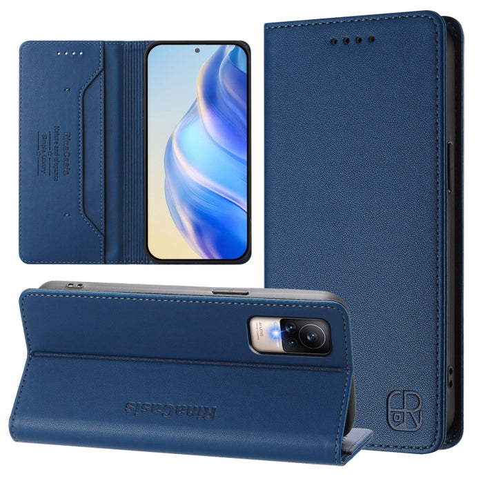 Estuche para teléfono de cuero con doble pliegue y succión magnética y RFID RC01, For Xiaomi 13 Lite 5G / Civi 2, For Xiaomi 13 Pro 5G, For Xiaomi 13 5G, For Xiaomi 12S Ultra, For Xiaomi 12 Pro / 12S Pro, For Xiaomi 12 5G / 12X 5G / 12S 5G             ...