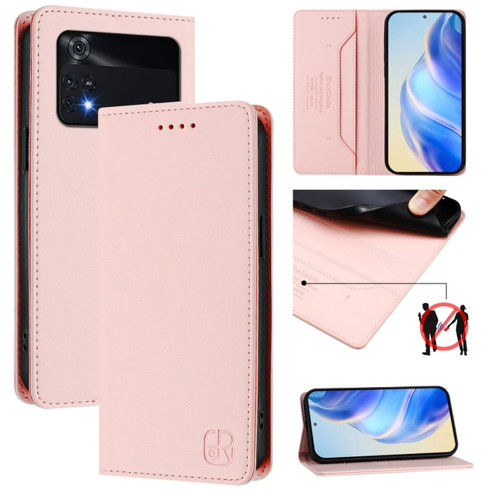 Estuche para teléfono de cuero con doble pliegue y succión magnética y RFID RC01, For Xiaomi 13 Lite 5G / Civi 2, For Xiaomi 13 Pro 5G, For Xiaomi 13 5G, For Xiaomi 12S Ultra, For Xiaomi 12 Pro / 12S Pro, For Xiaomi 12 5G / 12X 5G / 12S 5G             ...