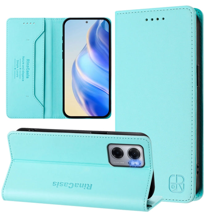 Estuche para teléfono de cuero con doble pliegue y succión magnética y RFID RC01, For Redmi K50 Ultra / Xiaomi 12T / 12T Pro, For Redmi Note 11 Pro 5G / 4G / Global, For Redmi 10 5G / 10 Prime+ 5G Global, For Redmi Note 11S 5G / Xiaomi Poco M4 Pro 5G  ...