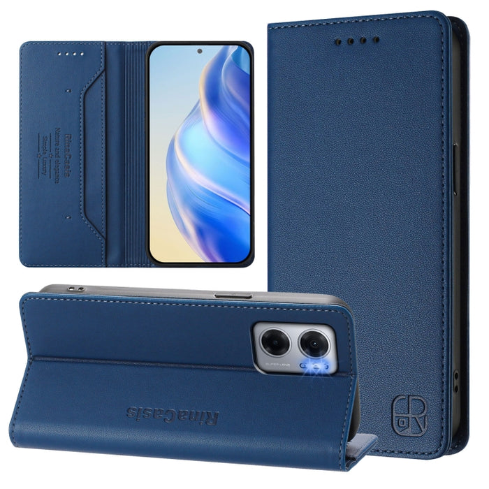 Estuche para teléfono de cuero con doble pliegue y succión magnética y RFID RC01, For Redmi K50 Ultra / Xiaomi 12T / 12T Pro, For Redmi Note 11 Pro 5G / 4G / Global, For Redmi 10 5G / 10 Prime+ 5G Global, For Redmi Note 11S 5G / Xiaomi Poco M4 Pro 5G  ...