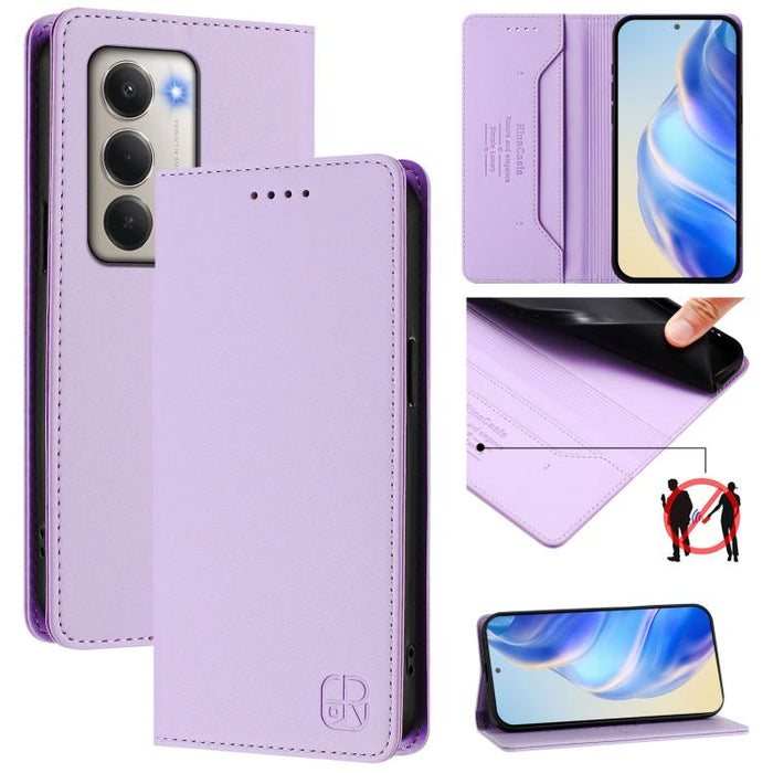 Estuche para teléfono de cuero con doble pliegue y succión magnética y RFID RC01, For Redmi A7 Pro 171mm / Poco C85x 5G, For Redmi 15a 5G Global, For Redmi Turbo 5 Max / Poco X8 Pro Max, For Redmi Turbo 5 Global / Poco X8 Pro 5G                        ...