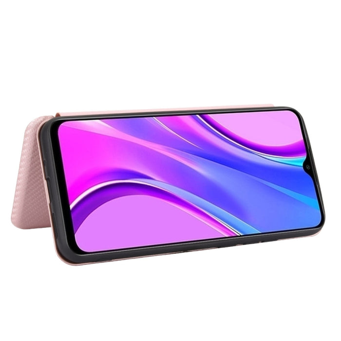 Textura de fibra de carbono Flip horizontal magnético TPU + PC + Funda de cuero PU con ranura para tarjeta, For Xiaomi Redmi 9C, For Xiaomi Redmi 8A, For Xiaomi Redmi 8, For Xiaomi Redmi 9, For Xiaomi Redmi 9A, For Xiaomi Redmi 10X 5G                  ...