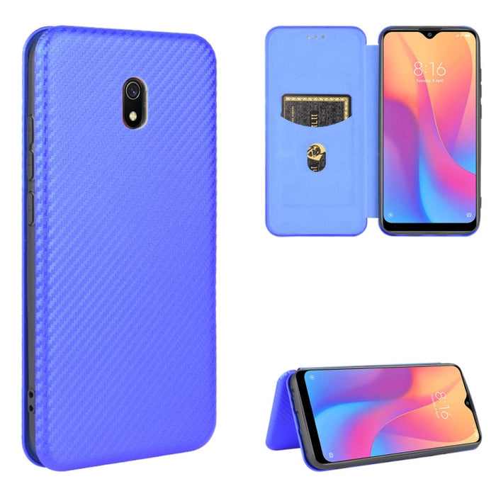 Textura de fibra de carbono Flip horizontal magnético TPU + PC + Funda de cuero PU con ranura para tarjeta, For Xiaomi Redmi 9C, For Xiaomi Redmi 8A, For Xiaomi Redmi 8, For Xiaomi Redmi 9, For Xiaomi Redmi 9A, For Xiaomi Redmi 10X 5G                  ...