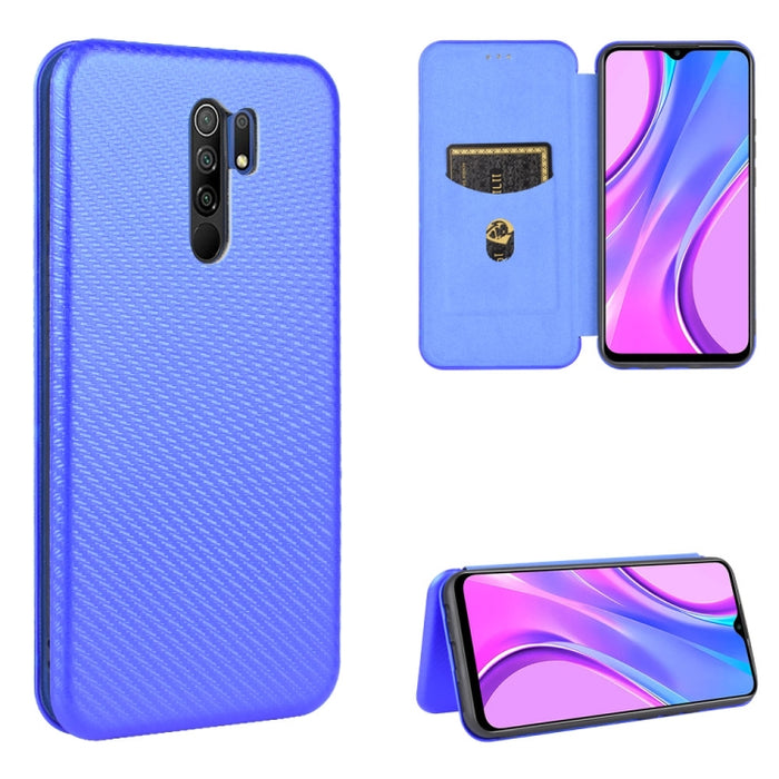 Textura de fibra de carbono Flip horizontal magnético TPU + PC + Funda de cuero PU con ranura para tarjeta, For Xiaomi Redmi 9C, For Xiaomi Redmi 8A, For Xiaomi Redmi 8, For Xiaomi Redmi 9, For Xiaomi Redmi 9A, For Xiaomi Redmi 10X 5G                  ...