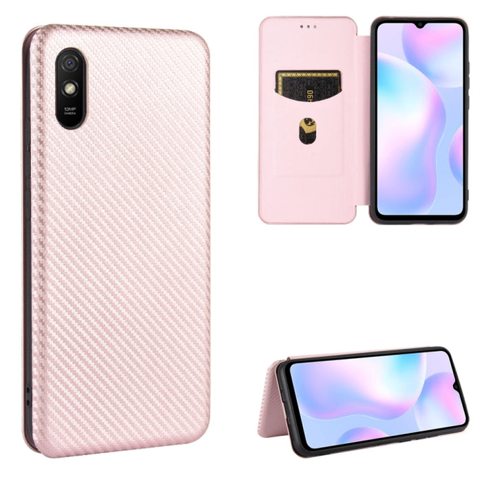 Textura de fibra de carbono Flip horizontal magnético TPU + PC + Funda de cuero PU con ranura para tarjeta, For Xiaomi Redmi 9C, For Xiaomi Redmi 8A, For Xiaomi Redmi 8, For Xiaomi Redmi 9, For Xiaomi Redmi 9A, For Xiaomi Redmi 10X 5G                  ...