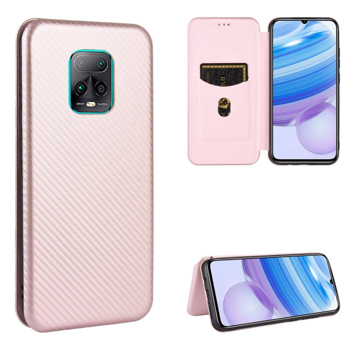 Textura de fibra de carbono Flip horizontal magnético TPU + PC + Funda de cuero PU con ranura para tarjeta, For Xiaomi Redmi 9C, For Xiaomi Redmi 8A, For Xiaomi Redmi 8, For Xiaomi Redmi 9, For Xiaomi Redmi 9A, For Xiaomi Redmi 10X 5G                  ...