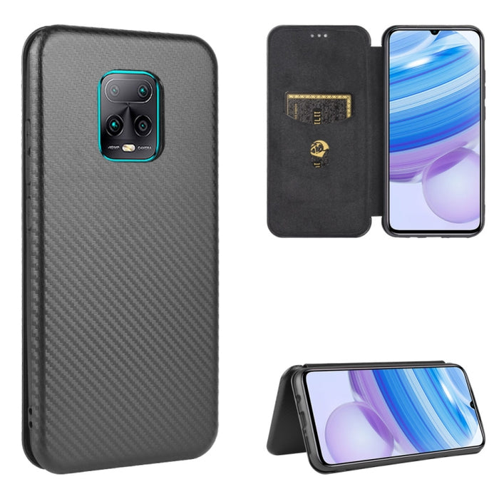 Textura de fibra de carbono Flip horizontal magnético TPU + PC + Funda de cuero PU con ranura para tarjeta, For Xiaomi Redmi 9C, For Xiaomi Redmi 8A, For Xiaomi Redmi 8, For Xiaomi Redmi 9, For Xiaomi Redmi 9A, For Xiaomi Redmi 10X 5G                  ...