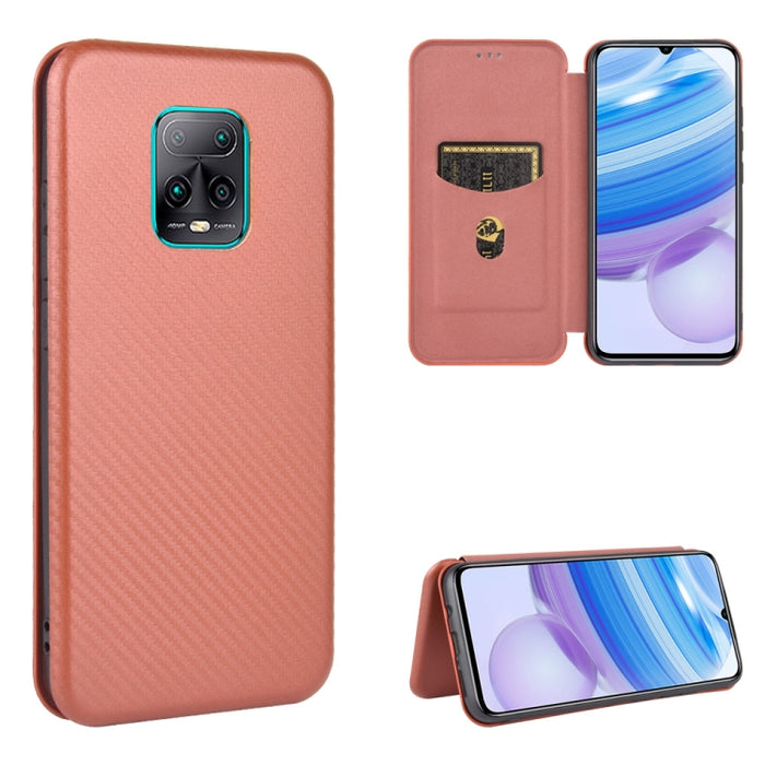 Textura de fibra de carbono Flip horizontal magnético TPU + PC + Funda de cuero PU con ranura para tarjeta, For Xiaomi Redmi 9C, For Xiaomi Redmi 8A, For Xiaomi Redmi 8, For Xiaomi Redmi 9, For Xiaomi Redmi 9A, For Xiaomi Redmi 10X 5G                  ...