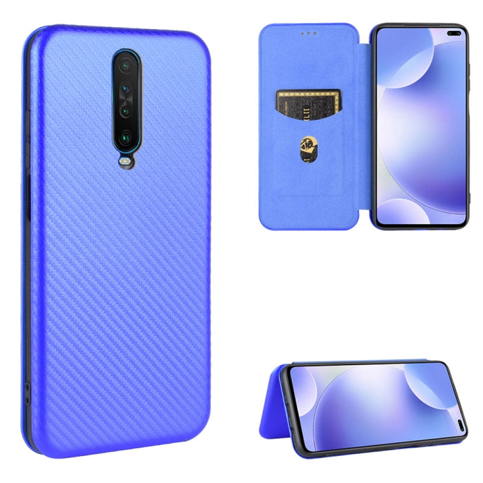 Textura de fibra de carbono Flip horizontal magnético TPU + PC + Funda de cuero PU con ranura para tarjeta, For Xiaomi Redmi 9C, For Xiaomi Redmi 8A, For Xiaomi Redmi 8, For Xiaomi Redmi 9, For Xiaomi Redmi 9A, For Xiaomi Redmi 10X 5G                  ...