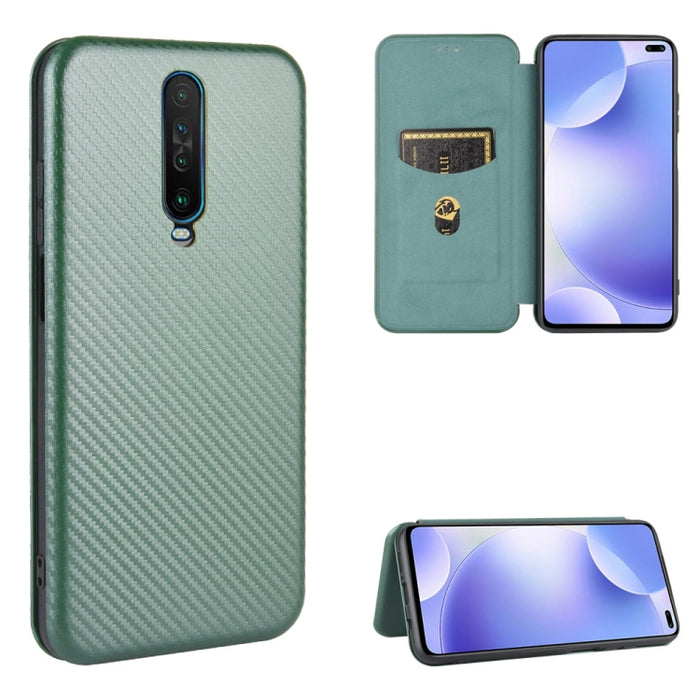 Textura de fibra de carbono Flip horizontal magnético TPU + PC + Funda de cuero PU con ranura para tarjeta, For Xiaomi Redmi 9C, For Xiaomi Redmi 8A, For Xiaomi Redmi 8, For Xiaomi Redmi 9, For Xiaomi Redmi 9A, For Xiaomi Redmi 10X 5G                  ...