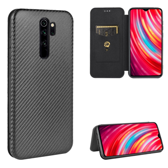 Textura de fibra de carbono Flip horizontal magnético TPU + PC + Funda de cuero PU con ranura para tarjeta, For Xiaomi Redmi 9C, For Xiaomi Redmi 8A, For Xiaomi Redmi 8, For Xiaomi Redmi 9, For Xiaomi Redmi 9A, For Xiaomi Redmi 10X 5G                  ...