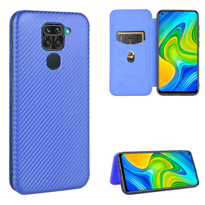 Textura de fibra de carbono Flip horizontal magnético TPU + PC + Funda de cuero PU con ranura para tarjeta, For Xiaomi Redmi 9C, For Xiaomi Redmi 8A, For Xiaomi Redmi 8, For Xiaomi Redmi 9, For Xiaomi Redmi 9A, For Xiaomi Redmi 10X 5G                  ...