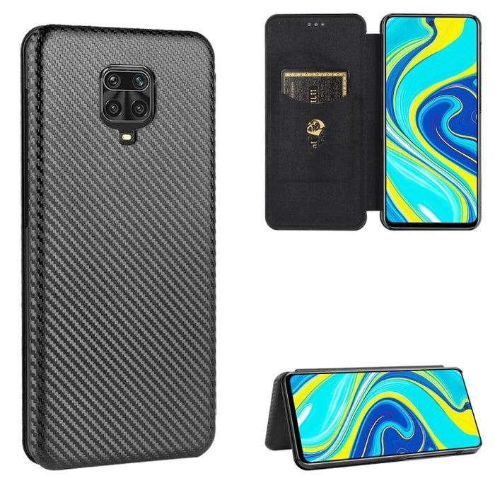 Textura de fibra de carbono Flip horizontal magnético TPU + PC + Funda de cuero PU con ranura para tarjeta, For Xiaomi Redmi 9C, For Xiaomi Redmi 8A, For Xiaomi Redmi 8, For Xiaomi Redmi 9, For Xiaomi Redmi 9A, For Xiaomi Redmi 10X 5G                  ...