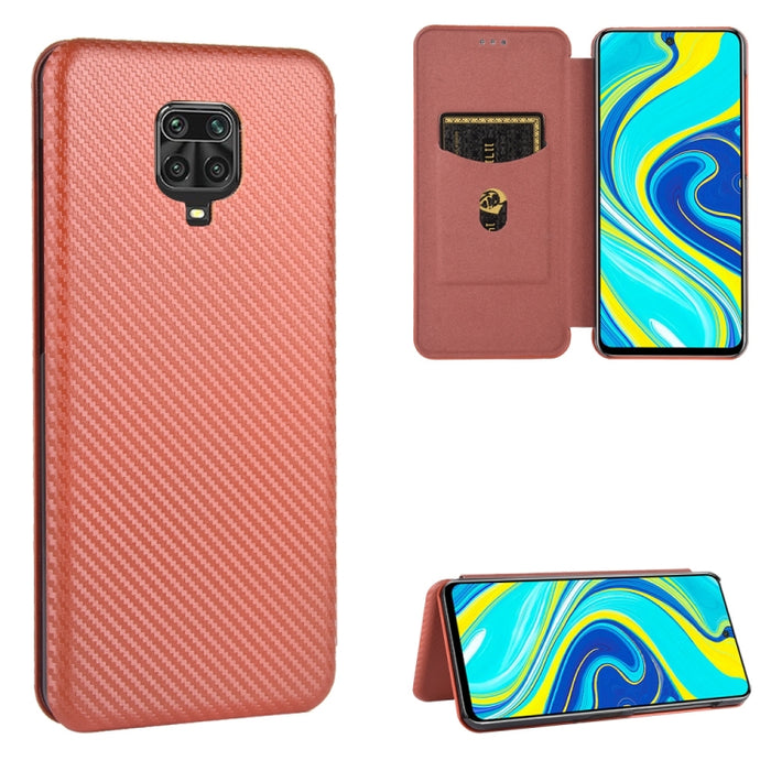Textura de fibra de carbono Flip horizontal magnético TPU + PC + Funda de cuero PU con ranura para tarjeta, For Xiaomi Redmi 9C, For Xiaomi Redmi 8A, For Xiaomi Redmi 8, For Xiaomi Redmi 9, For Xiaomi Redmi 9A, For Xiaomi Redmi 10X 5G                  ...
