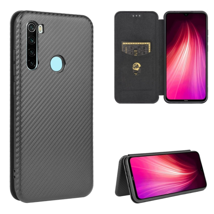 Textura de fibra de carbono Flip horizontal magnético TPU + PC + Funda de cuero PU con ranura para tarjeta, For Xiaomi Redmi 9C, For Xiaomi Redmi 8A, For Xiaomi Redmi 8, For Xiaomi Redmi 9, For Xiaomi Redmi 9A, For Xiaomi Redmi 10X 5G                  ...