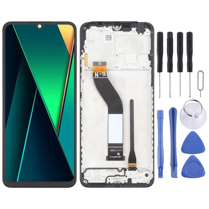 Pantalla LCD digitalizadora original, ensamblaje completo con marco, For Xiaomi Redmi A3 Pro, For Xiaomi Poco C75, For Xiaomi Redmi 14R, For Xiaomi Redmi 14C 4G