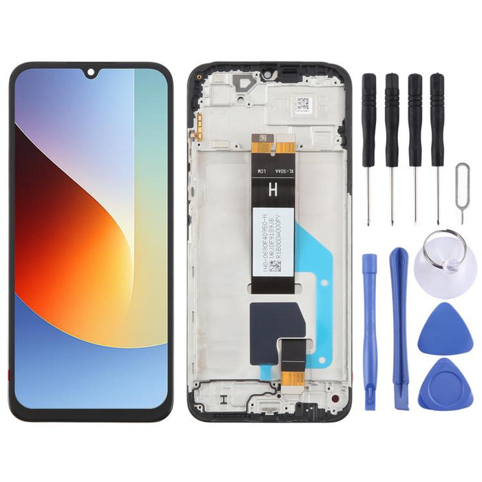 Pantalla LCD digitalizadora original, ensamblaje completo con marco, For Xiaomi Redmi A3 Pro, For Xiaomi Poco C75, For Xiaomi Redmi 14R, For Xiaomi Redmi 14C 4G