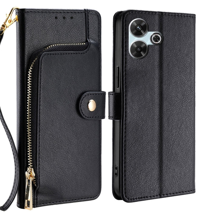 Funda de cuero para teléfono con cremallera, For Redmi A7 Pro 171mm / Poco C85x 5G, For Redmi Turbo 5 Max 5G / Poco X8 Pro Max 5G, For Redmi Turbo 5 5G / Poco X8 Pro 5G, For Redmi K90 Pro Max 5G / Poco F8 Ultra, For Redmi Note 15 Pro 4G Global 163.2mm ...