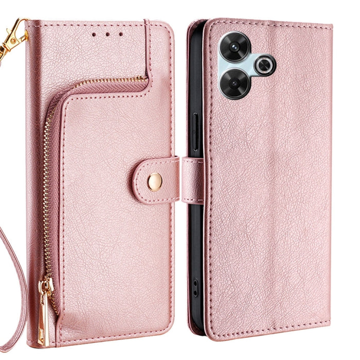 Funda de cuero para teléfono con cremallera, For Redmi A7 Pro 171mm / Poco C85x 5G, For Redmi Turbo 5 Max 5G / Poco X8 Pro Max 5G, For Redmi Turbo 5 5G / Poco X8 Pro 5G, For Redmi K90 Pro Max 5G / Poco F8 Ultra, For Redmi Note 15 Pro 4G Global 163.2mm ...
