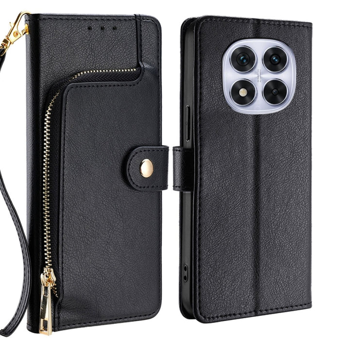 Funda de cuero para teléfono con cremallera, For Redmi A7 Pro 171mm / Poco C85x 5G, For Redmi Turbo 5 Max 5G / Poco X8 Pro Max 5G, For Redmi Turbo 5 5G / Poco X8 Pro 5G, For Redmi K90 Pro Max 5G / Poco F8 Ultra, For Redmi Note 15 Pro 4G Global 163.2mm ...