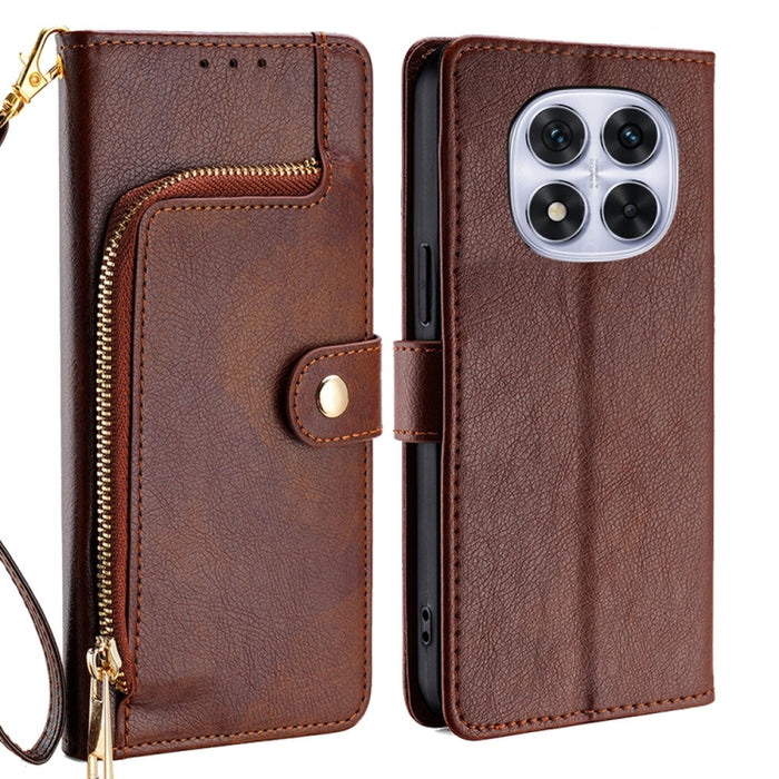 Funda de cuero para teléfono con cremallera, For Redmi A7 Pro 171mm / Poco C85x 5G, For Redmi Turbo 5 Max 5G / Poco X8 Pro Max 5G, For Redmi Turbo 5 5G / Poco X8 Pro 5G, For Redmi K90 Pro Max 5G / Poco F8 Ultra, For Redmi Note 15 Pro 4G Global 163.2mm ...