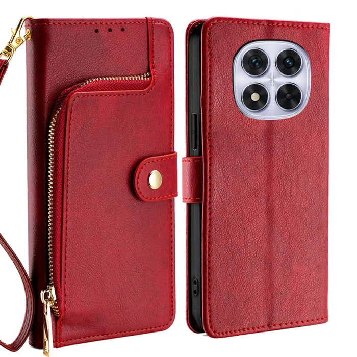 Funda de cuero para teléfono con cremallera, For Redmi A7 Pro 171mm / Poco C85x 5G, For Redmi Turbo 5 Max 5G / Poco X8 Pro Max 5G, For Redmi Turbo 5 5G / Poco X8 Pro 5G, For Redmi K90 Pro Max 5G / Poco F8 Ultra, For Redmi Note 15 Pro 4G Global 163.2mm ...