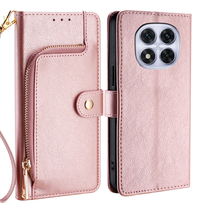 Funda de cuero para teléfono con cremallera, For Redmi A7 Pro 171mm / Poco C85x 5G, For Redmi Turbo 5 Max 5G / Poco X8 Pro Max 5G, For Redmi Turbo 5 5G / Poco X8 Pro 5G, For Redmi K90 Pro Max 5G / Poco F8 Ultra, For Redmi Note 15 Pro 4G Global 163.2mm ...