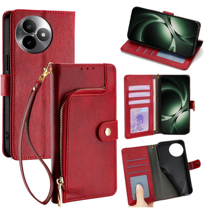 Funda de cuero para teléfono con cremallera, For Redmi A7 Pro 171mm / Poco C85x 5G, For Redmi Turbo 5 Max 5G / Poco X8 Pro Max 5G, For Redmi Turbo 5 5G / Poco X8 Pro 5G, For Redmi K90 Pro Max 5G / Poco F8 Ultra, For Redmi Note 15 Pro 4G Global 163.2mm ...