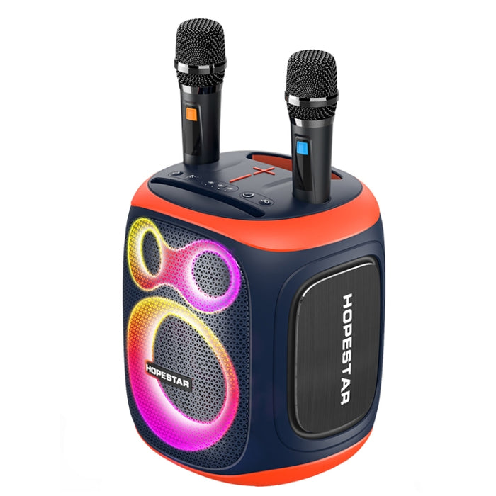 Altavoz Bluetooth de larga duración y doble micrófono para exteriores HOPESTAR PARTY130