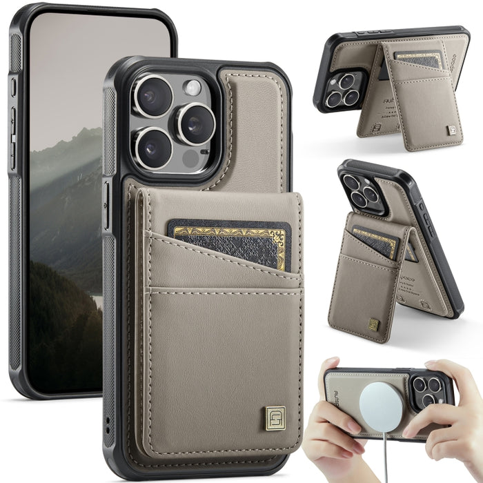 Funda para teléfono con tarjetero magnético RFID MagSafe AutSpace A12, For iPhone 12 / 12 Pro, For iPhone 12 Pro Max