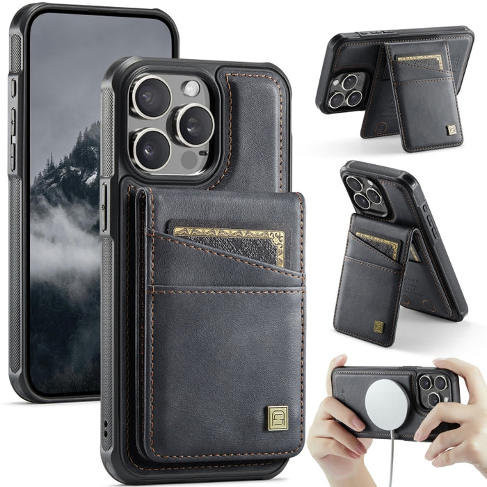 Funda para teléfono con tarjetero magnético RFID MagSafe AutSpace A12, For iPhone 12 / 12 Pro, For iPhone 12 Pro Max