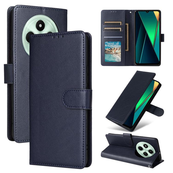 Funda de cuero multifuncional para teléfono con 3 ranuras para tarjetas, For Xiaomi 17T Pro 5G, For Xiaomi 17T 5G, For Xiaomi 15T Pro, For Xiaomi 15T, For Xiaomi Poco C75 4G, For Xiaomi 14T Pro
