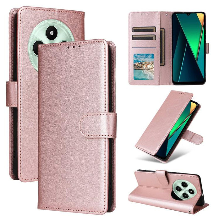 Funda de cuero multifuncional para teléfono con 3 ranuras para tarjetas, For Xiaomi 17T Pro 5G, For Xiaomi 17T 5G, For Xiaomi 15T Pro, For Xiaomi 15T, For Xiaomi Poco C75 4G, For Xiaomi 14T Pro