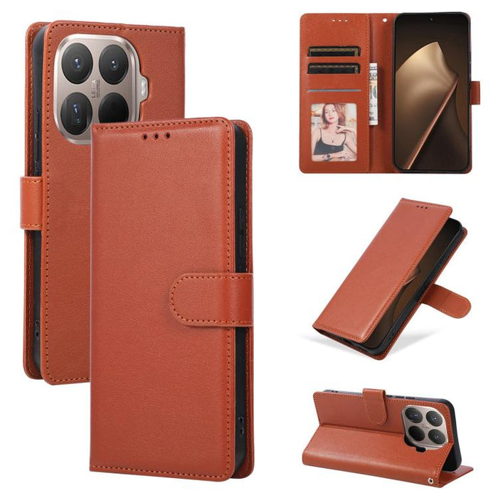 Funda de cuero multifuncional para teléfono con 3 ranuras para tarjetas, For Xiaomi 17T Pro 5G, For Xiaomi 17T 5G, For Xiaomi 15T Pro, For Xiaomi 15T, For Xiaomi Poco C75 4G, For Xiaomi 14T Pro