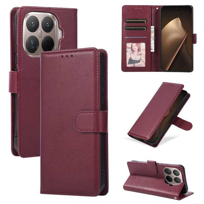 Funda de cuero multifuncional para teléfono con 3 ranuras para tarjetas, For Xiaomi 17T Pro 5G, For Xiaomi 17T 5G, For Xiaomi 15T Pro, For Xiaomi 15T, For Xiaomi Poco C75 4G, For Xiaomi 14T Pro