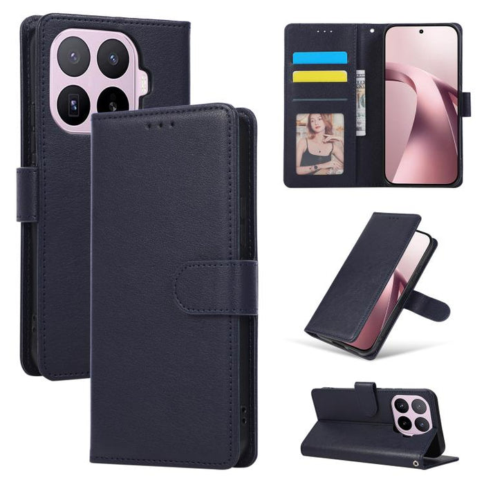 Funda de cuero multifuncional para teléfono con 3 ranuras para tarjetas, For Xiaomi 17T Pro 5G, For Xiaomi 17T 5G, For Xiaomi 15T Pro, For Xiaomi 15T, For Xiaomi Poco C75 4G, For Xiaomi 14T Pro