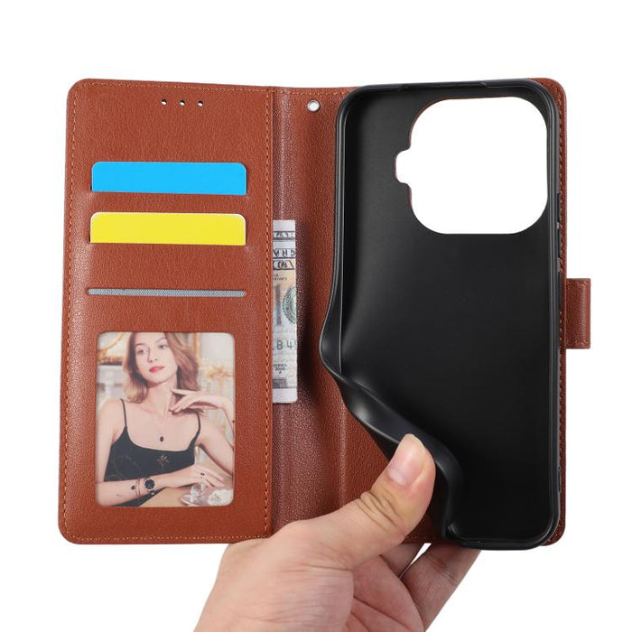 Funda de cuero multifuncional para teléfono con 3 ranuras para tarjetas, For Xiaomi 17T Pro 5G, For Xiaomi 17T 5G, For Xiaomi 15T Pro, For Xiaomi 15T, For Xiaomi Poco C75 4G, For Xiaomi 14T Pro