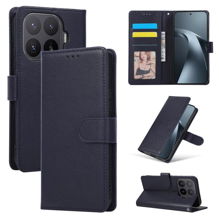 Funda de cuero multifuncional para teléfono con 3 ranuras para tarjetas, For Xiaomi 17T Pro 5G, For Xiaomi 17T 5G, For Xiaomi 15T Pro, For Xiaomi 15T, For Xiaomi Poco C75 4G, For Xiaomi 14T Pro