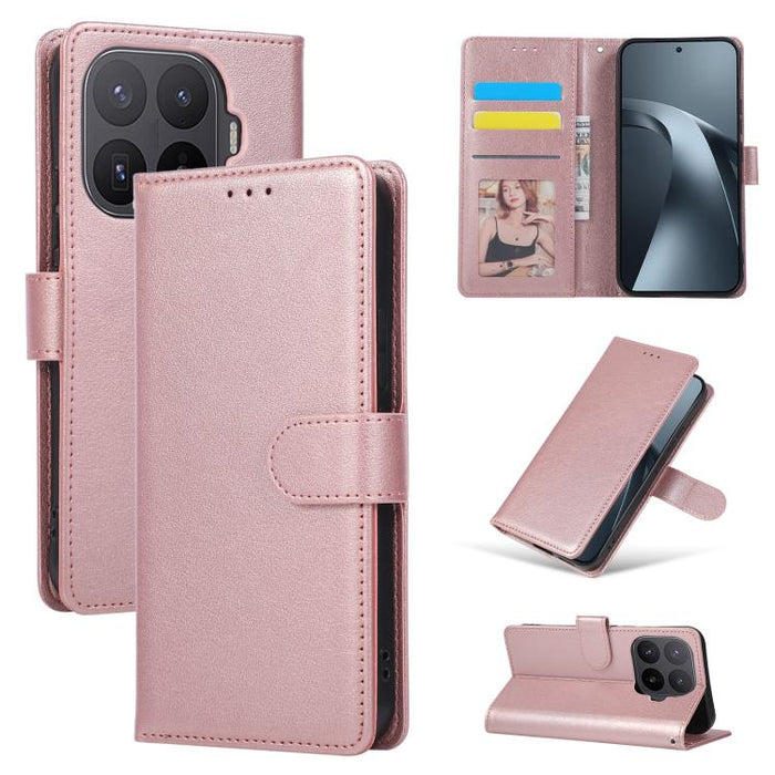 Funda de cuero multifuncional para teléfono con 3 ranuras para tarjetas, For Xiaomi 17T Pro 5G, For Xiaomi 17T 5G, For Xiaomi 15T Pro, For Xiaomi 15T, For Xiaomi Poco C75 4G, For Xiaomi 14T Pro