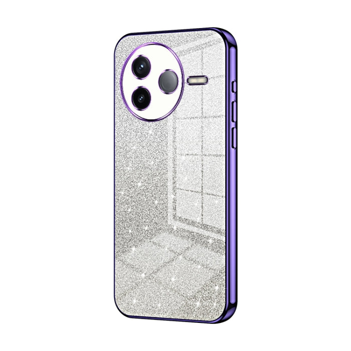 Estuche para teléfono con baño de oro y purpurina en polvo degradado, For Redmi K80, For Redmi Note 14 4G 163.25mm