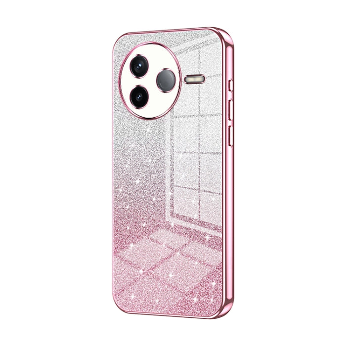 Estuche para teléfono con baño de oro y purpurina en polvo degradado, For Redmi K80, For Redmi Note 14 4G 163.25mm