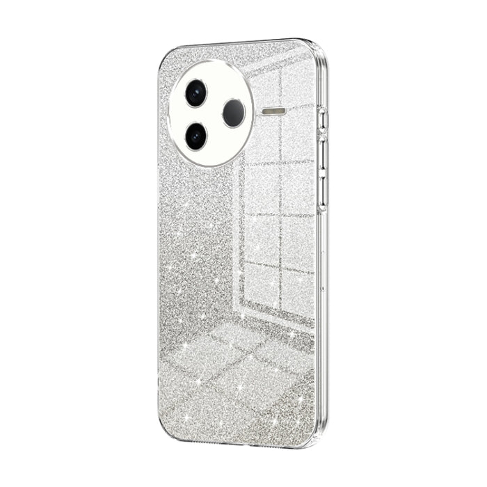 Estuche para teléfono con baño de oro y purpurina en polvo degradado, For Redmi K80, For Redmi Note 14 4G 163.25mm