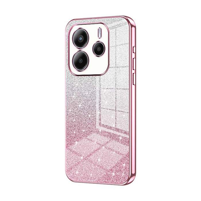 Estuche para teléfono con baño de oro y purpurina en polvo degradado, For Redmi K80, For Redmi Note 14 4G 163.25mm
