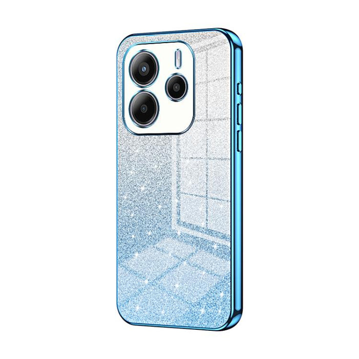 Estuche para teléfono con baño de oro y purpurina en polvo degradado, For Redmi K80, For Redmi Note 14 4G 163.25mm