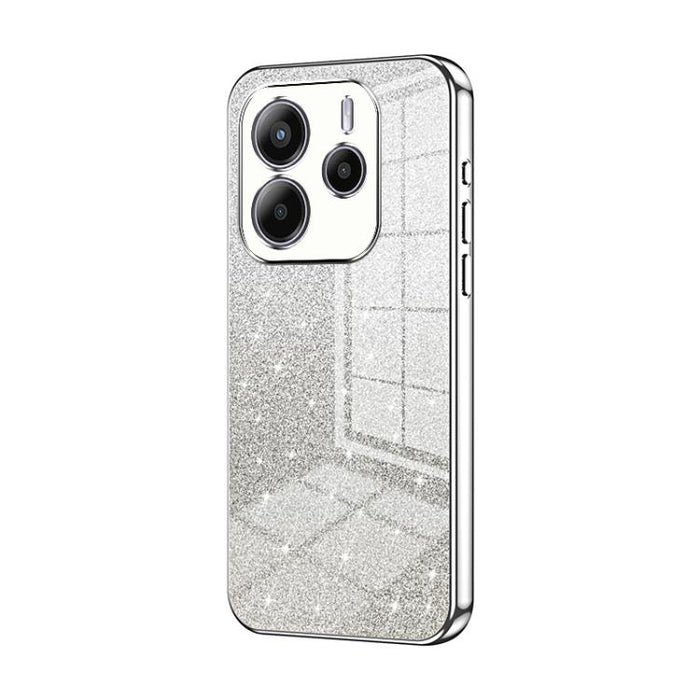 Estuche para teléfono con baño de oro y purpurina en polvo degradado, For Redmi K80, For Redmi Note 14 4G 163.25mm