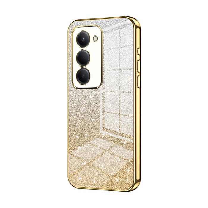 Estuche para teléfono con baño de oro y purpurina en polvo degradado, For Redmi Turbo 5 Max / Poco X8 Pro Max, For Redmi Turbo 5 / Poco X8 Pro 5G, For Redmi K90 Pro Max / Poco F8 Ultra, For Redmi Note 15 Pro 4G Global 163.2mm, For Redmi K90 / Poco F8 P...