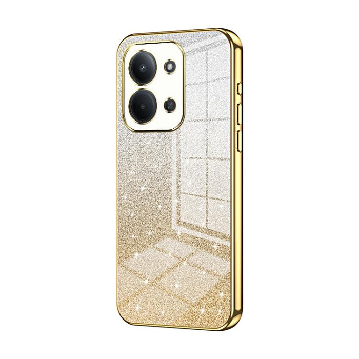Estuche para teléfono con baño de oro y purpurina en polvo degradado, For Redmi Turbo 5 Max / Poco X8 Pro Max, For Redmi Turbo 5 / Poco X8 Pro 5G, For Redmi K90 Pro Max / Poco F8 Ultra, For Redmi Note 15 Pro 4G Global 163.2mm, For Redmi K90 / Poco F8 P...