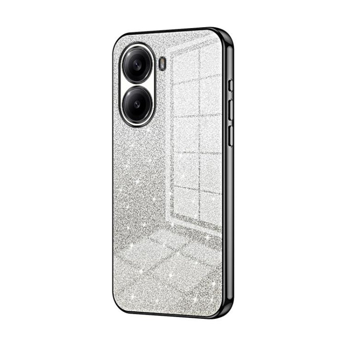 Estuche para teléfono con baño de oro y purpurina en polvo degradado, For Redmi Turbo 5 Max / Poco X8 Pro Max, For Redmi Turbo 5 / Poco X8 Pro 5G, For Redmi K90 Pro Max / Poco F8 Ultra, For Redmi Note 15 Pro 4G Global 163.2mm, For Redmi K90 / Poco F8 P...