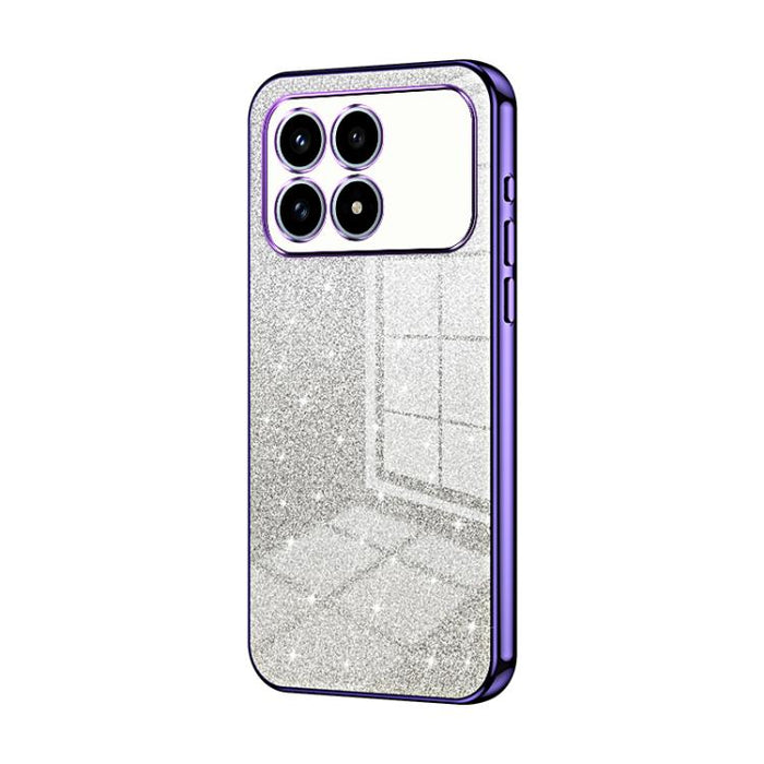 Estuche para teléfono con baño de oro y purpurina en polvo degradado, For Redmi Turbo 5 Max / Poco X8 Pro Max, For Redmi Turbo 5 / Poco X8 Pro 5G, For Redmi K90 Pro Max / Poco F8 Ultra, For Redmi Note 15 Pro 4G Global 163.2mm, For Redmi K90 / Poco F8 P...
